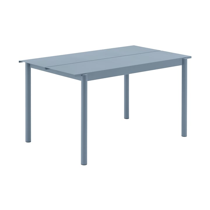Linear steel table Stahltisch 140cm - Pale blue - Muuto