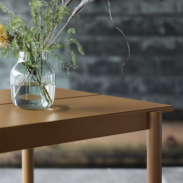 Linear steel table Stahltisch 75 x 200cm - Burnt orange - Muuto