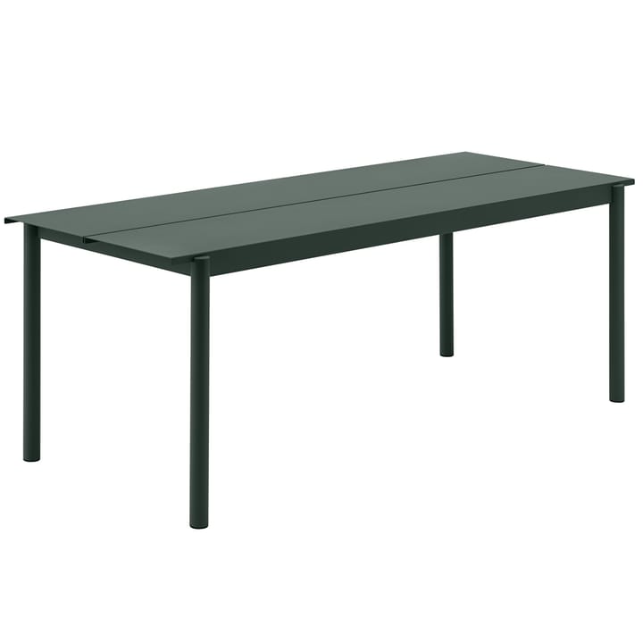 Linear steel table Stahltisch 75 x 200cm - Dark green - Muuto