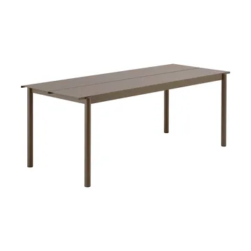 Linear steel table Stahltisch 75 x 200cm - Taupe - Muuto
