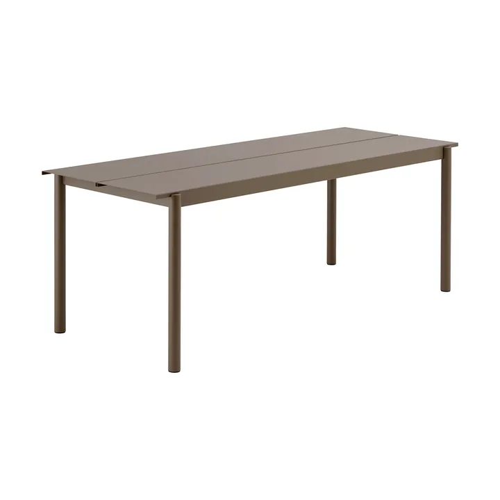 Linear steel table Stahltisch 75 x 200cm - Taupe - Muuto