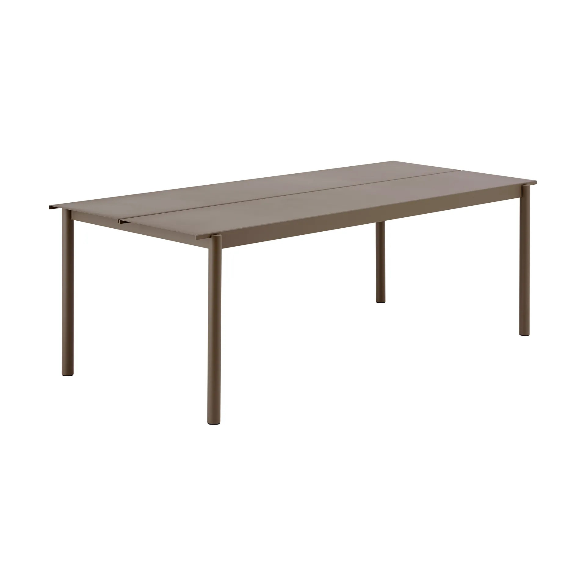 Linear Steel Tisch, Taupe, 220x90 cm Muuto