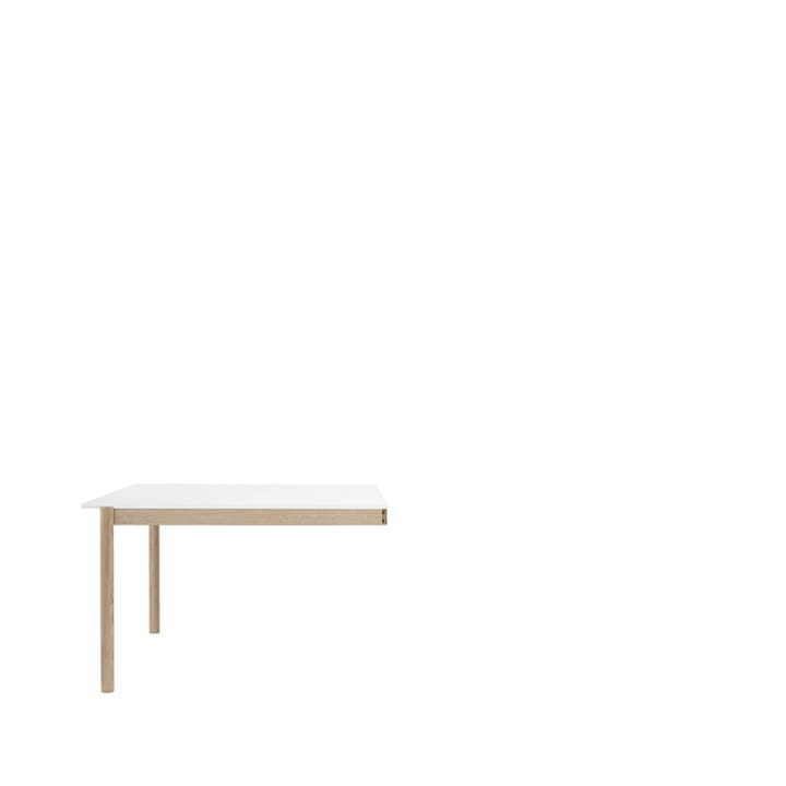 Linear System End Module Tisch - White laminate-Oak 142 x 120cm - Muuto