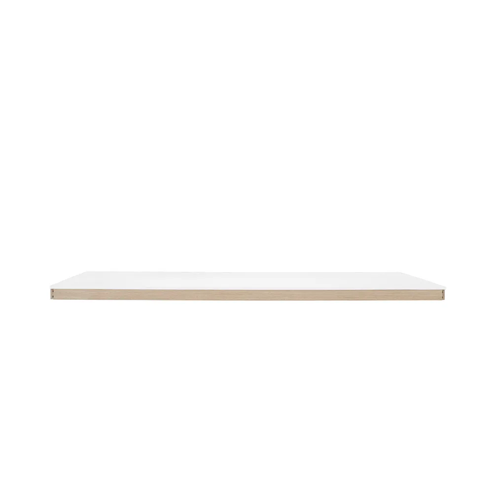 Linear System Middle Modultisch, White laminate-ABS-Oak Muuto