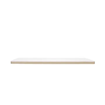 Linear System Middle Modultisch - White laminate-ABS-Oak - Muuto