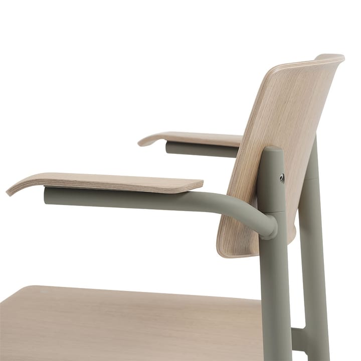 Loft Armlehnstuhl mit Armstütze, Stained dark brown-Black Muuto