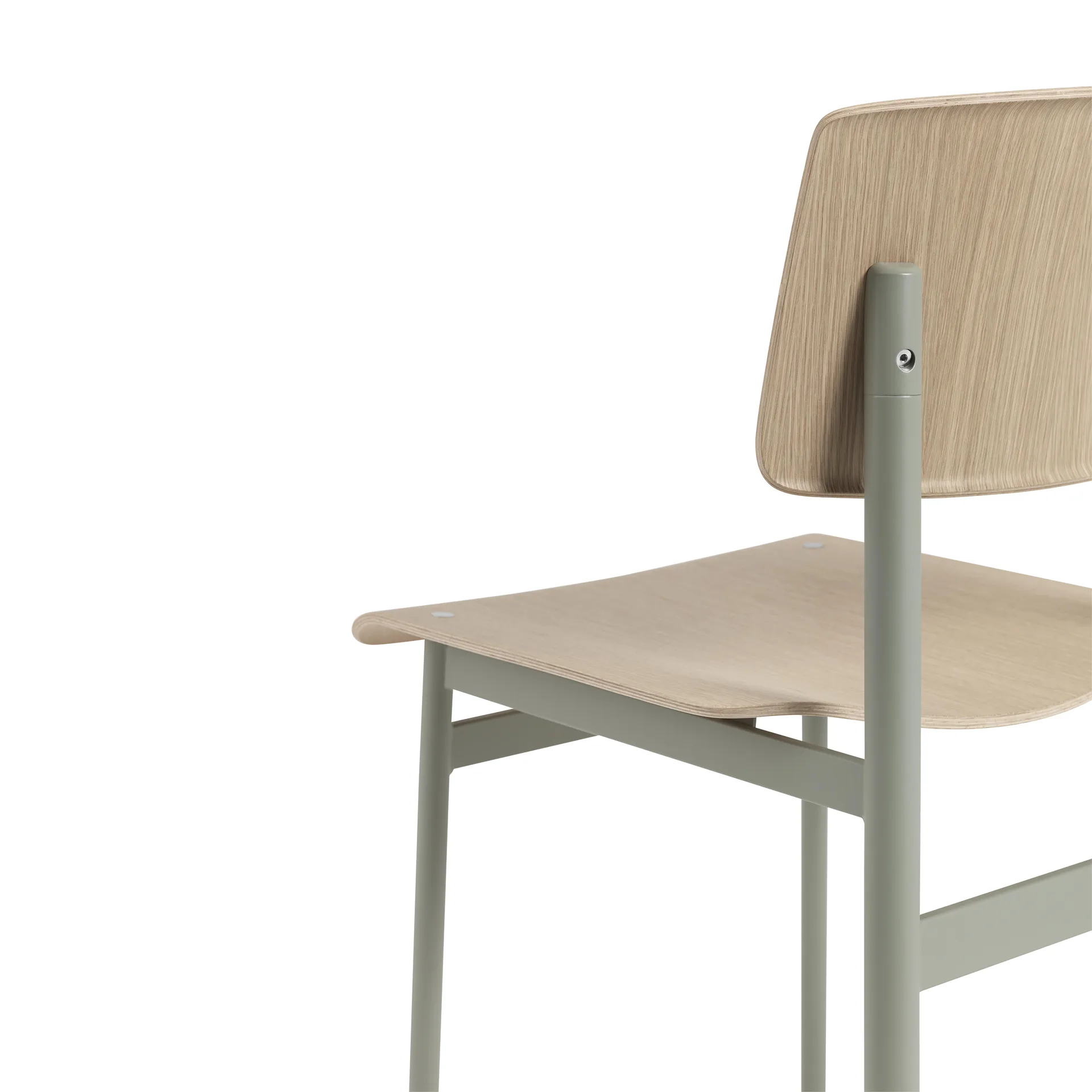Loft Chair Stuhl, Dusty green-Eiche Muuto