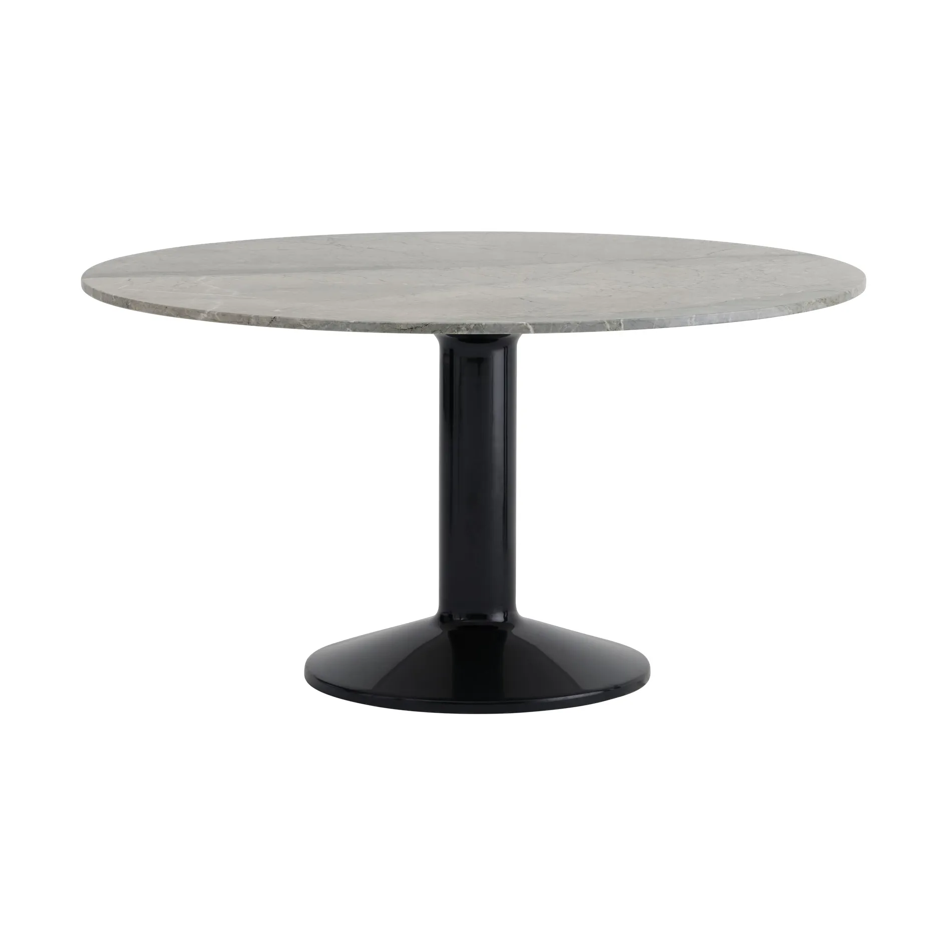 Midst Couchtisch, Grey marble-black, Ø140 cm Muuto