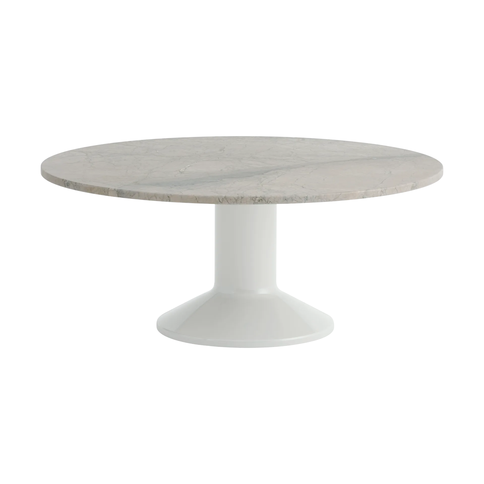 Midst Couchtisch, Grey marble-grey, Ø90 cm Muuto