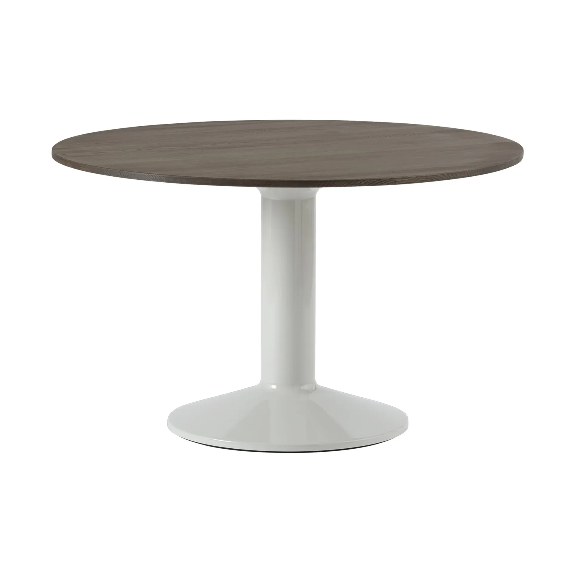 Midst Säulentisch Ø120cm, Dark Oiled Oak-Grey Muuto