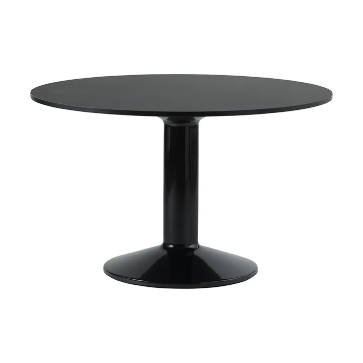 Midst Säulentisch - Black nanolaminate-black, Ø120 cm - Muuto