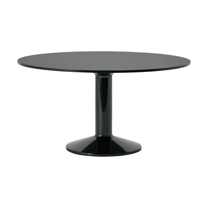 Midst Säulentisch - Black nanolaminate-black, Ø140 cm - Muuto