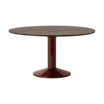 Midst Säulentisch - Dark oiled oak-dark red, Ø140 cm - Muuto