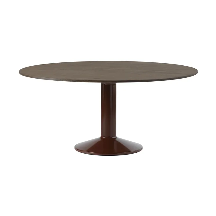 Midst Säulentisch - Dark oiled oak-dark red, Ø160 cm - Muuto