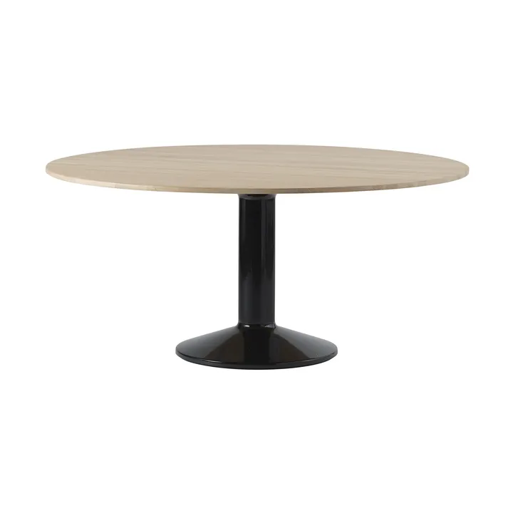 Midst Säulentisch - Oiled oak-black, Ø160 cm - Muuto