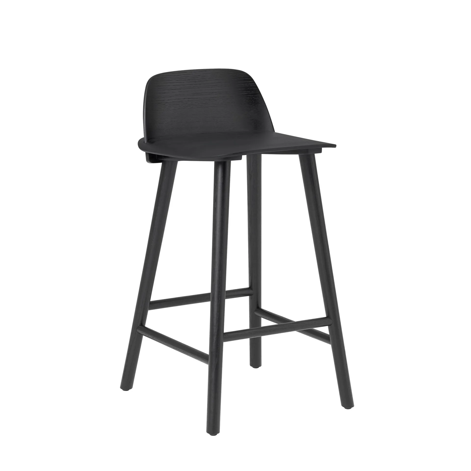 Nerd Barstuhl 65cm, Schwarz Muuto