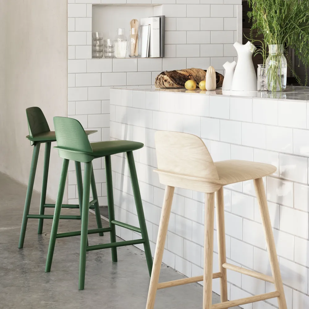 Nerd counter Stuhl, Sand yellow Muuto