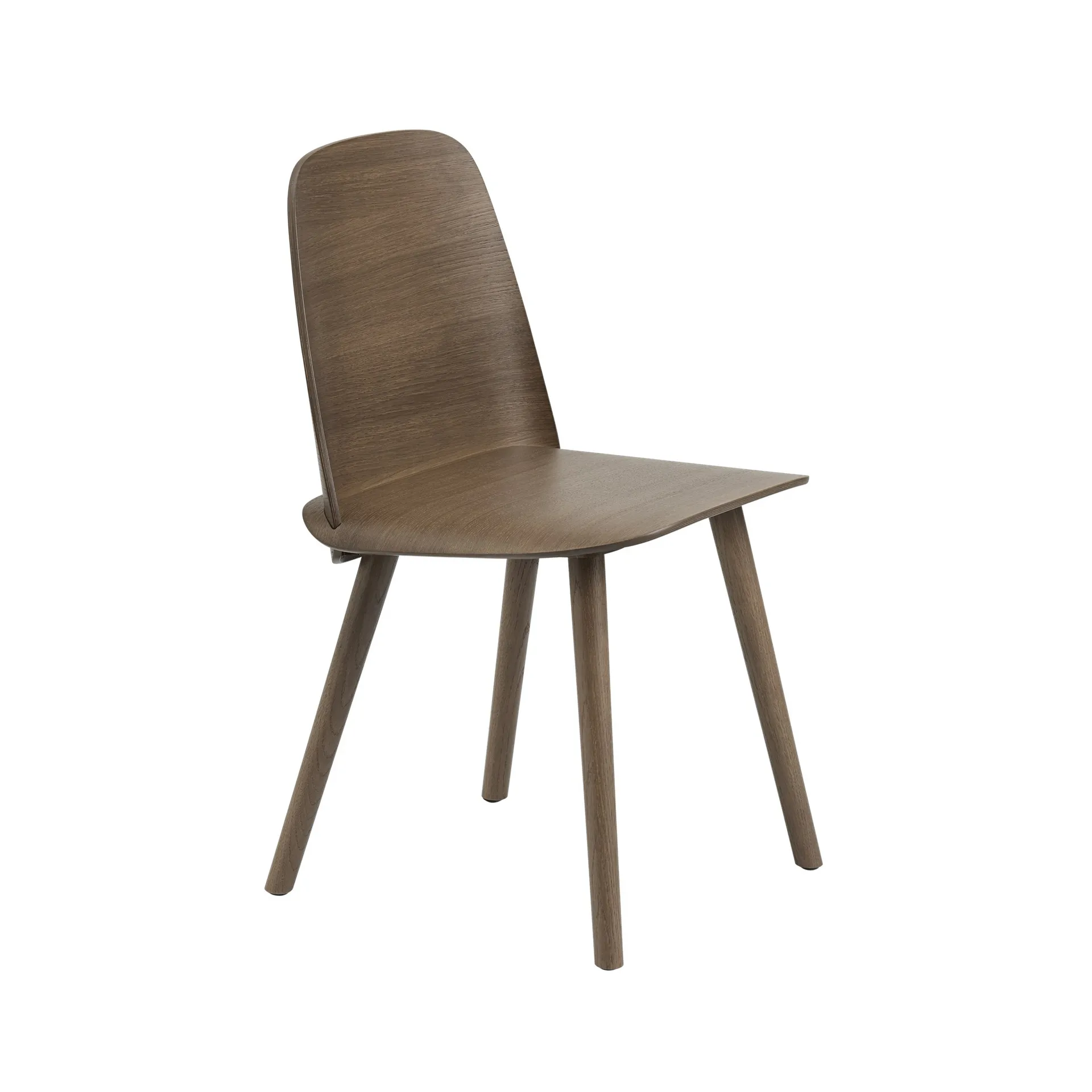 Nerd Esszimmerstuhl, Stained dark brown Muuto