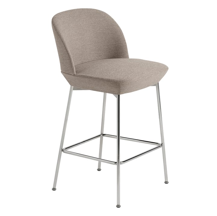 Oslo Counter Barhocker verchromte Beine - Ocean 32 - Muuto