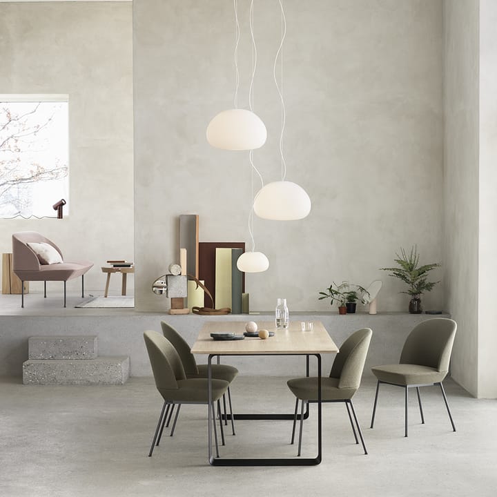 Oslo Stuhl Stoffsitz, Ocean 3-Anthracite black Muuto