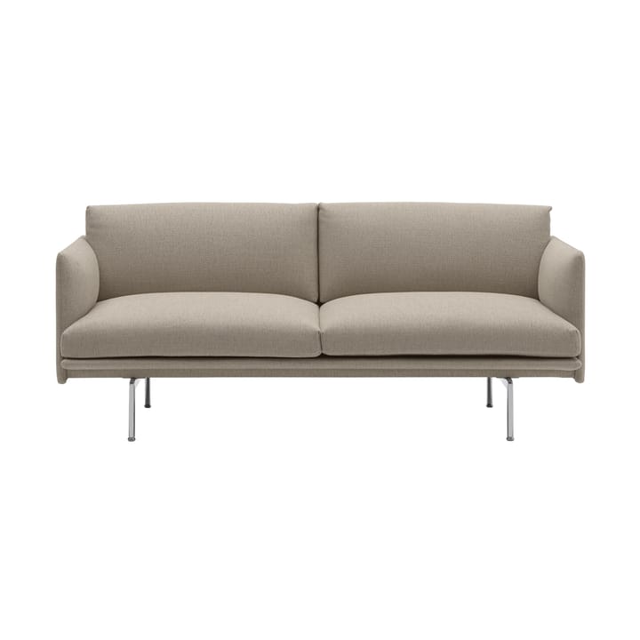 Outline Sofa 2-Sitzer - Ecriture 240-Polished Aluminum - Muuto