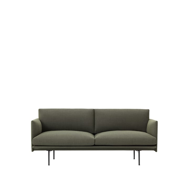 Outline Sofa 2-Sitzer - Fiord 961-Green - Muuto