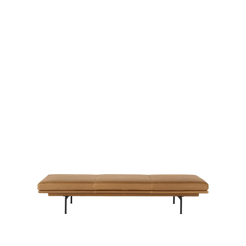 Muuto Outline Tagesbett, Leder Cognac