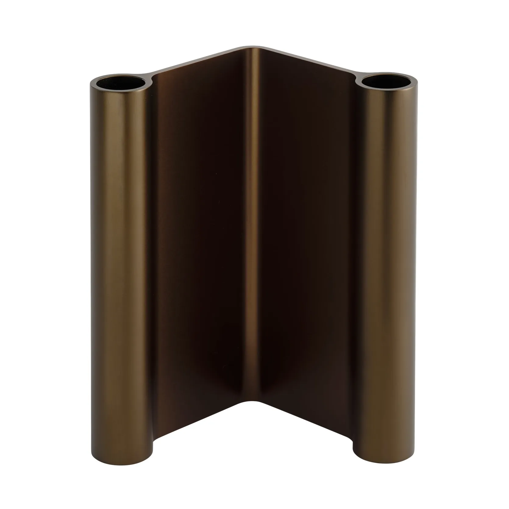Pair Kerzenhalter 18 cm, Brown Muuto