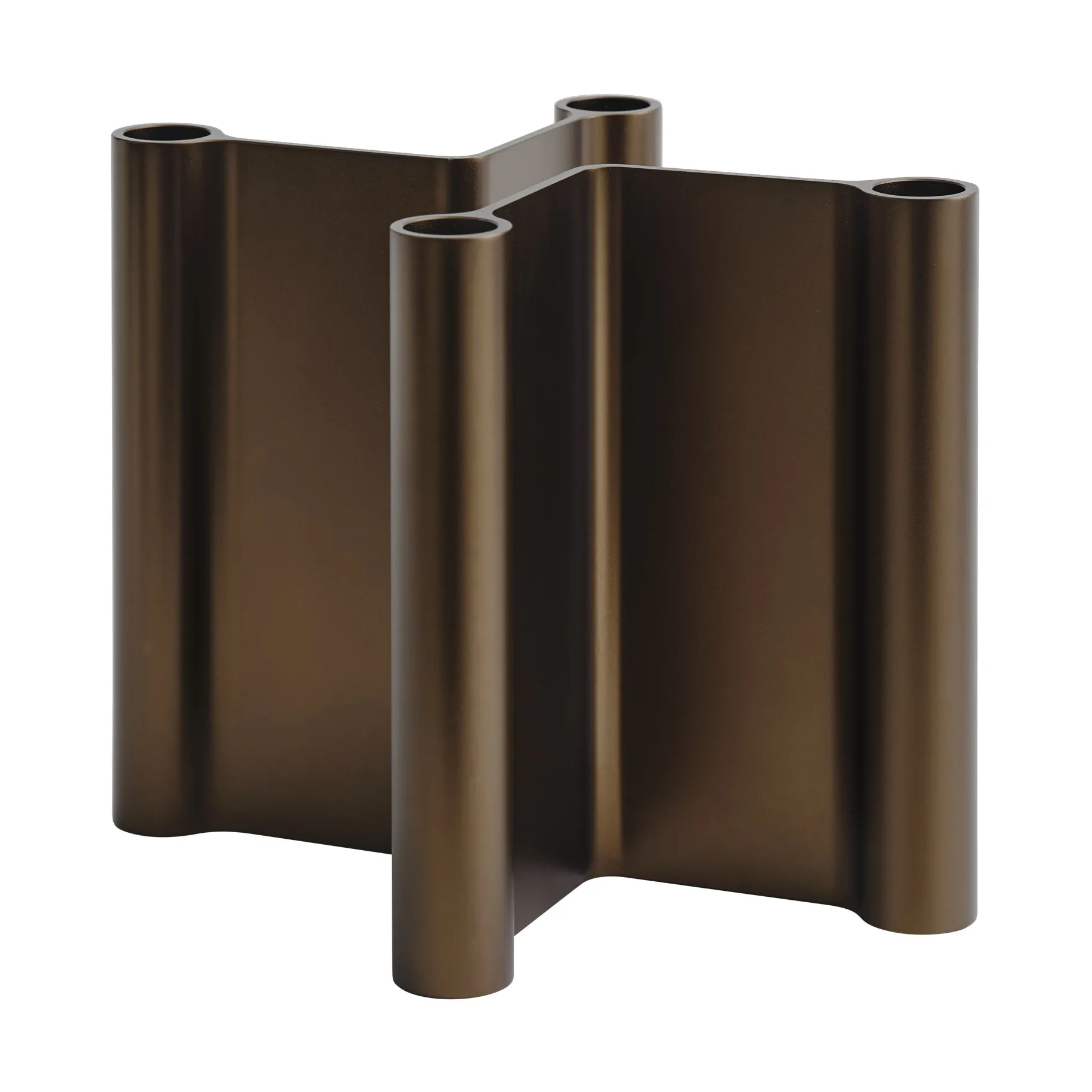 Pair Kerzenhalter 18 cm, Brown Muuto