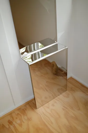 Pleat Wandspiegel - Polierter Stahl, 227x57 cm - Muuto