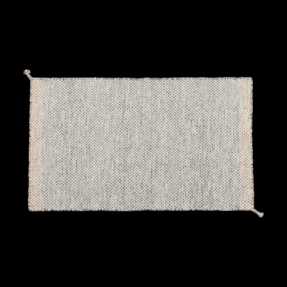 Muuto Ply Teppich 85×140 cm Black-white