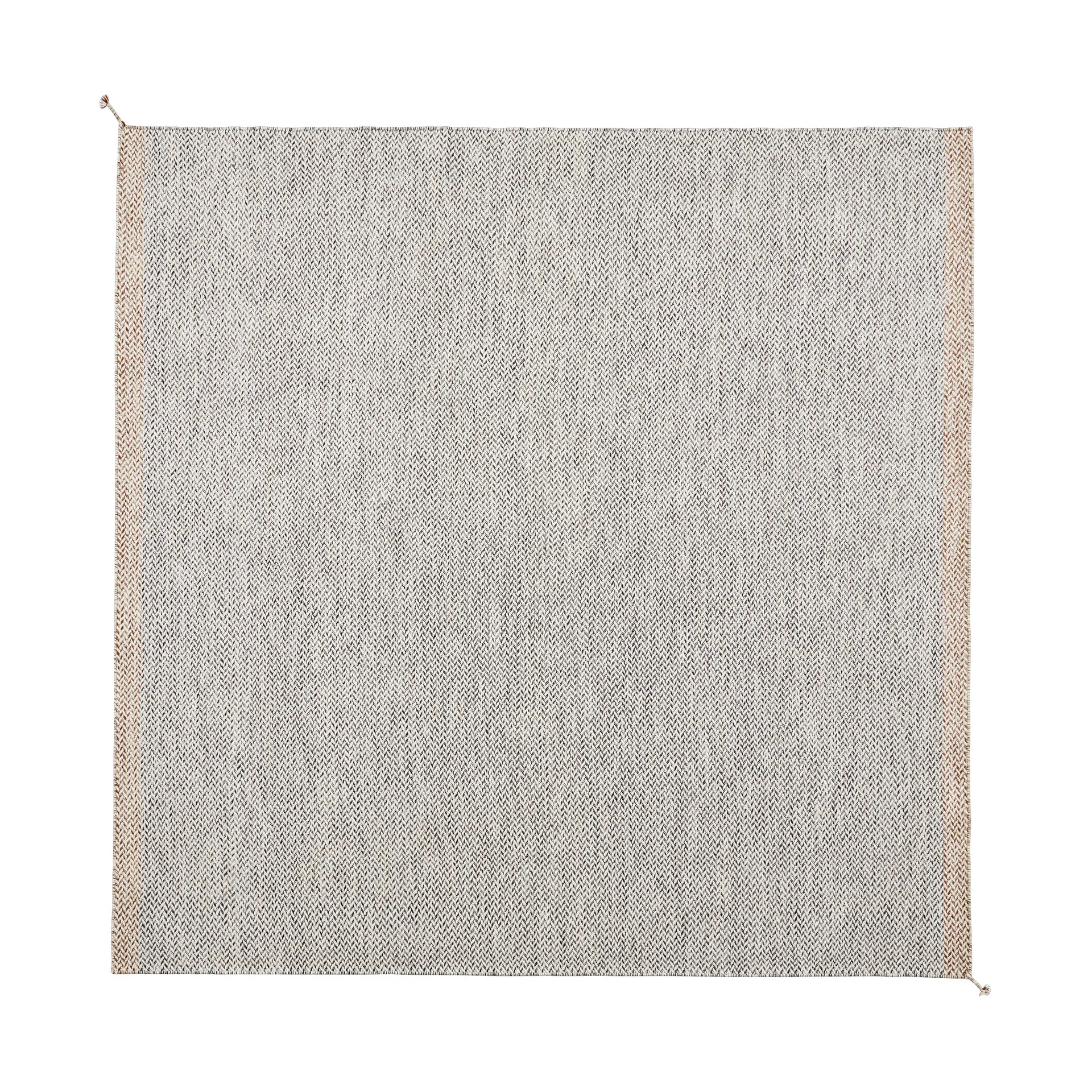 Ply Wollteppich 240x240 cm, Black-white Muuto