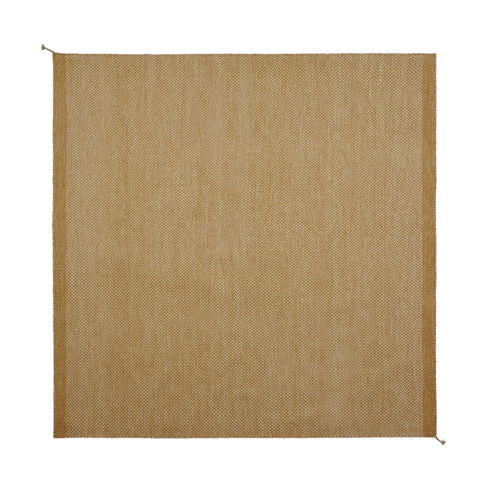 Ply Wollteppich 240x240 cm, Burnt orange Muuto