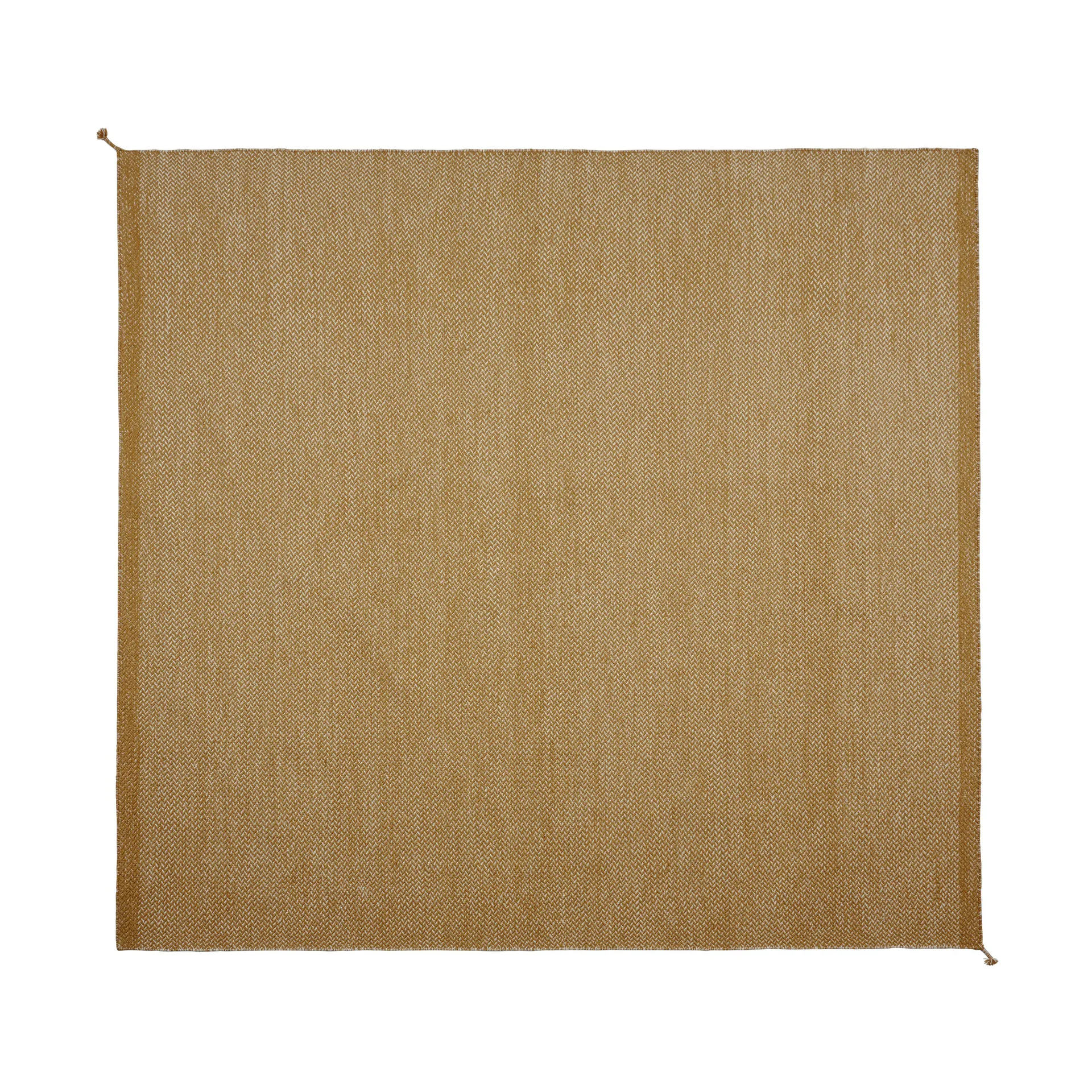 Ply Wollteppich 280x280 cm, Burnt orange Muuto