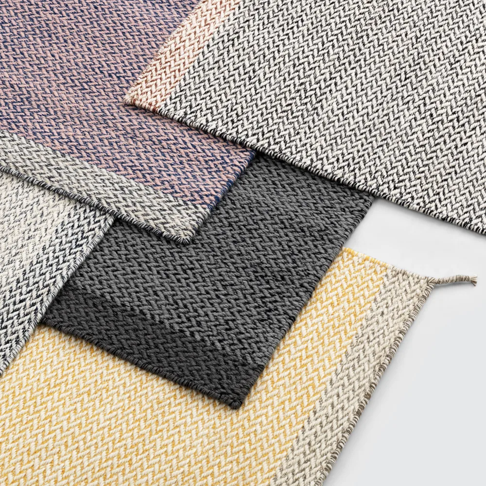 Ply Wollteppich 85 x 140cm, Gelb Muuto