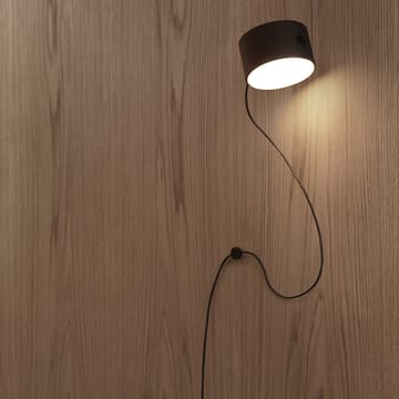 Post Kabelhalterung für Wandleuchte - Schwarz - Muuto
