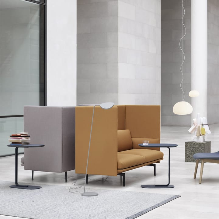 Relate Beistelltisch H: 73,5cm, Smoked oak-Black Muuto