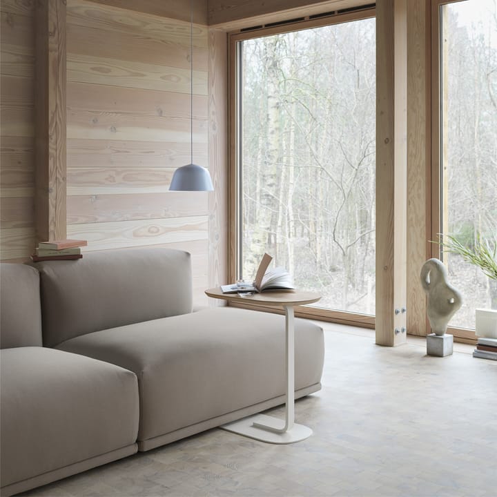 Relate Beistelltisch H: 73,5cm, Smoked oak-Black Muuto
