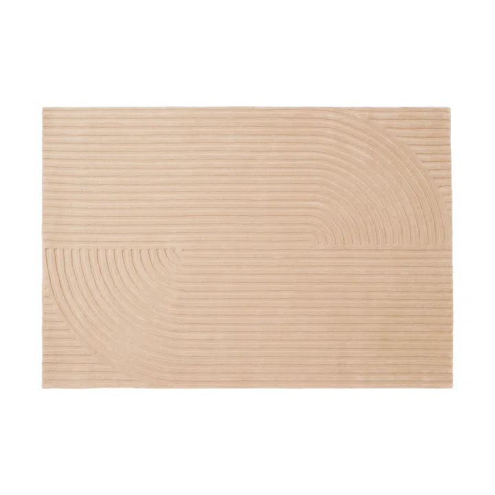 Relevo Rug Quattro Wollteppich - Hellrosa, 170x240 cm - Muuto