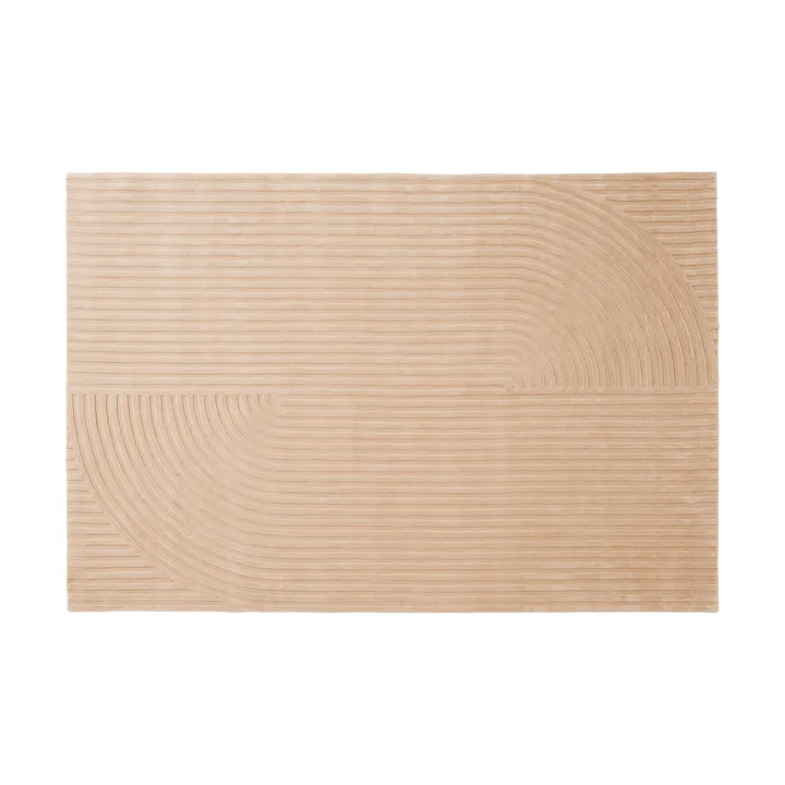 Relevo Rug Quattro Wollteppich - Hellrosa, 200x300 cm - Muuto