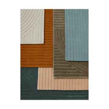 Relevo Rug Quattro Wollteppich - Light rose, 170x240 cm - Muuto