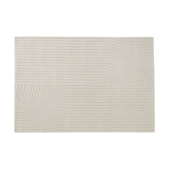 Relevo Rug Quattro Wollteppich - Off white, 170x240 cm - Muuto
