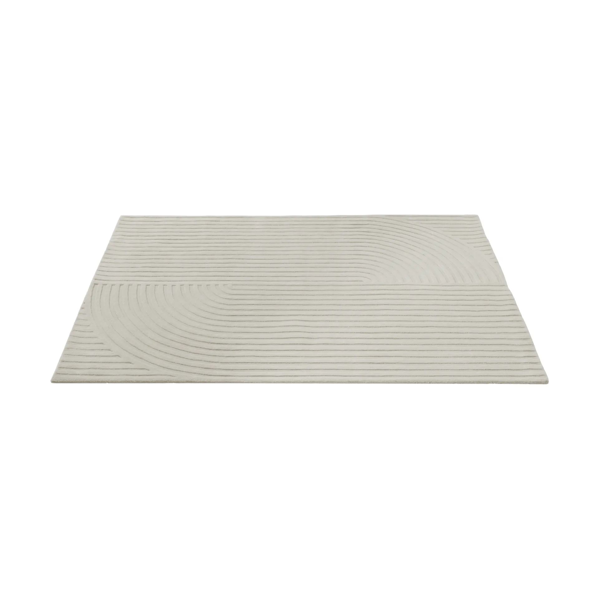 Relevo Rug Quattro Wollteppich, Off white, 170x240 cm Muuto