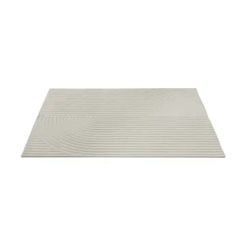 Relevo Rug Quattro Wollteppich - Off white, 170x240 cm - Muuto
