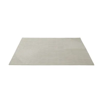 Relevo Rug Quattro Wollteppich - Off white, 200x300 cm - Muuto