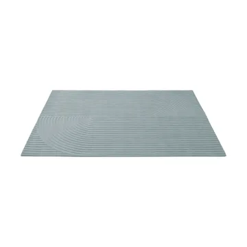 Relevo Rug Quattro Wollteppich - Sage green, 200x300 cm - Muuto
