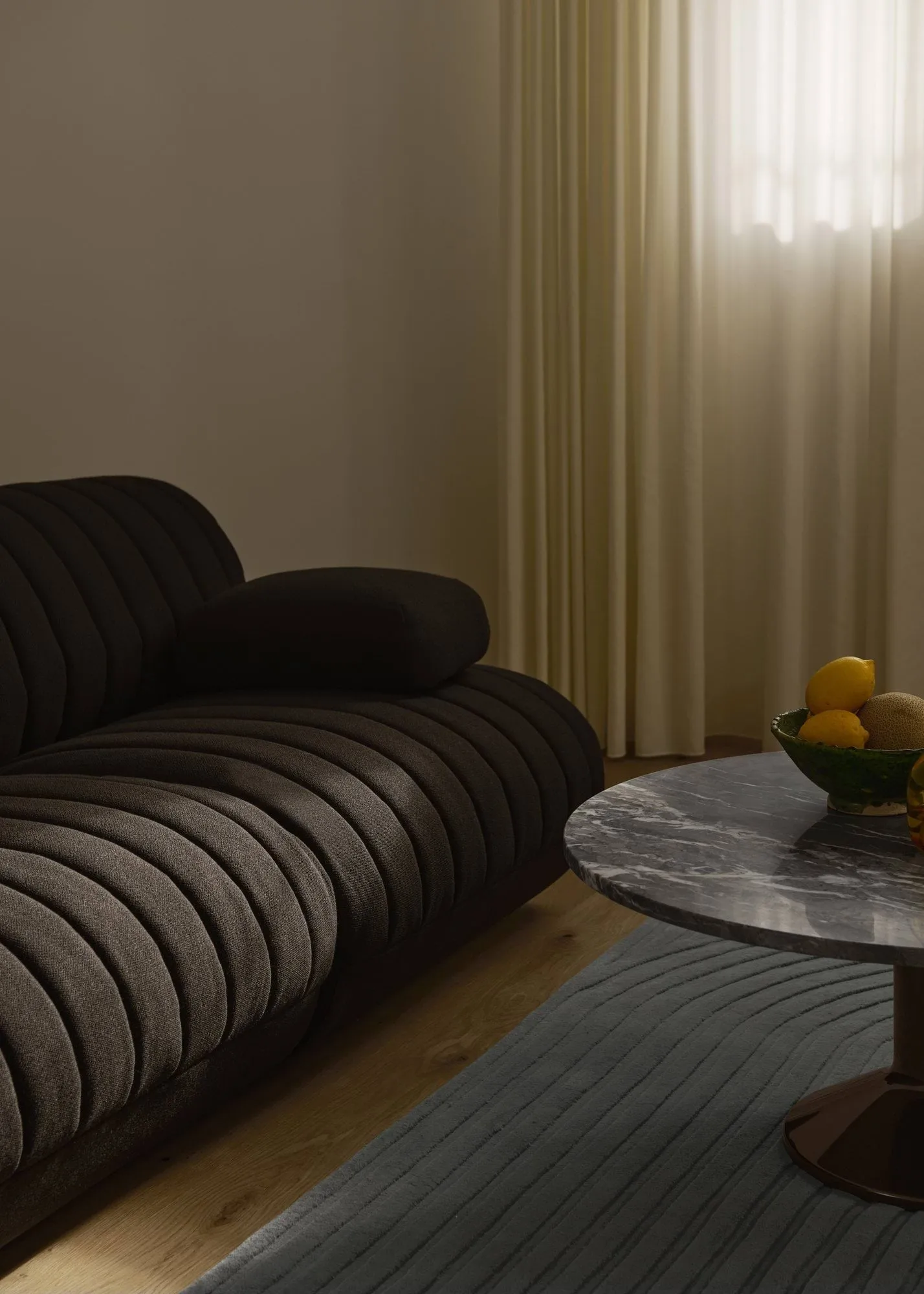 Relevo Rug Quattro Wollteppich, Sage green, 200x300 cm Muuto