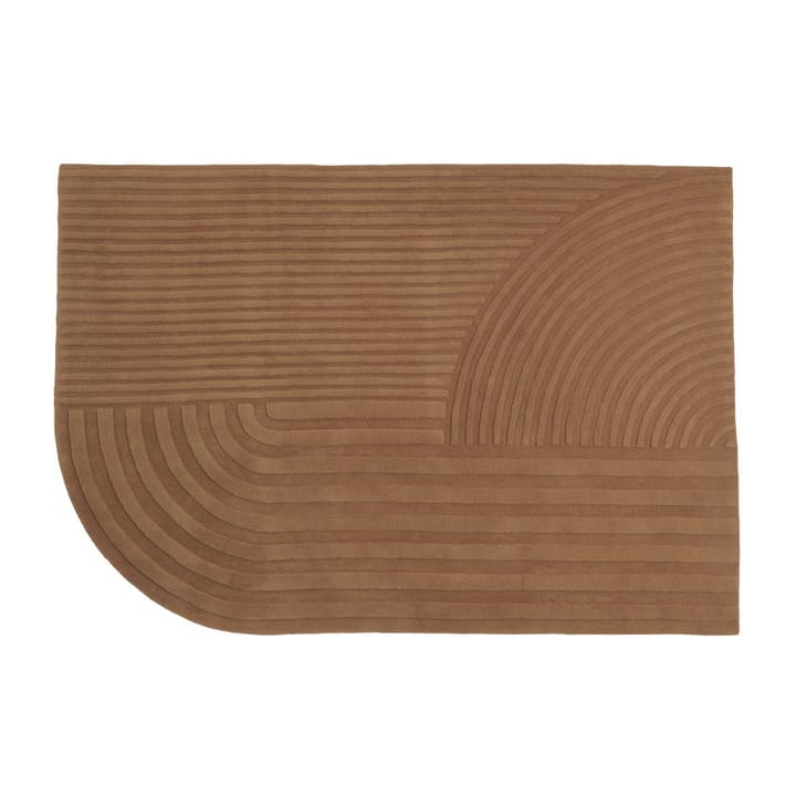 Relevo Teppich 170 x 240 cm, Burnt Orange Muuto