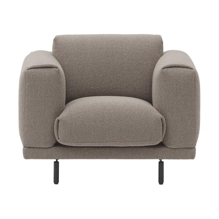 Rest Lounge Chair Loungesessel - Hearth 6-Schwarze Beine - Muuto