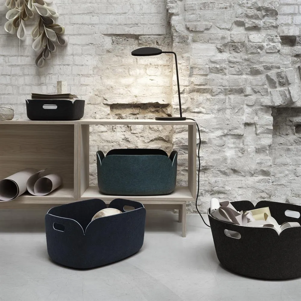 Restore Korb rund, Black melange Muuto
